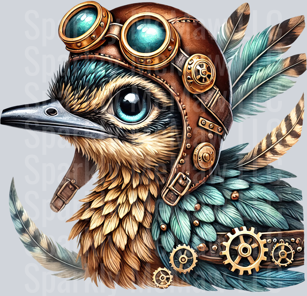 Road Runner SteamPunk UV DTF Decal 43