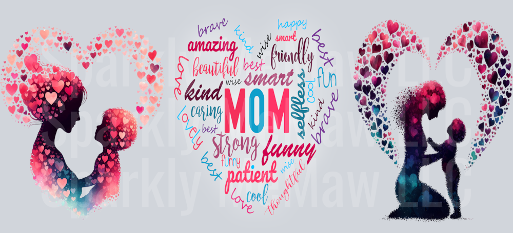 Mom Life 16 oz UV DTF Wrap