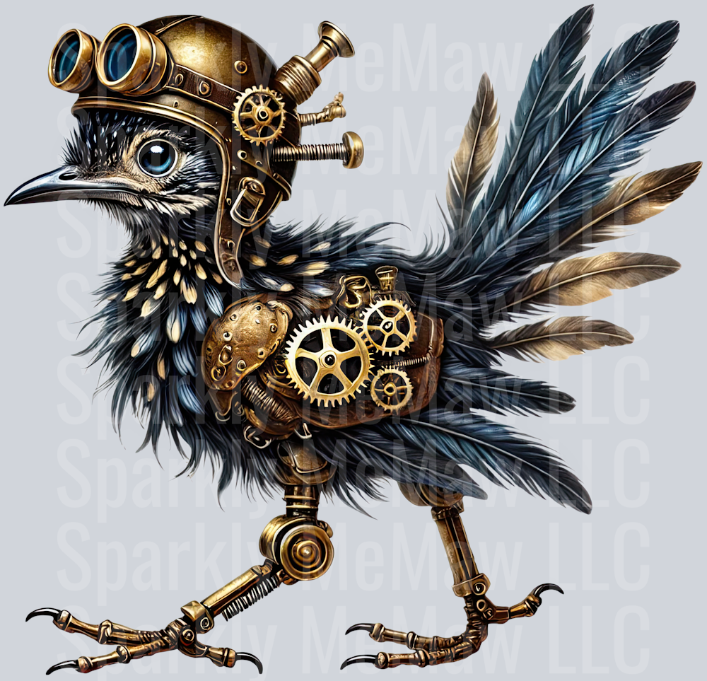 Road Runner SteamPunk UV DTF Decal 9