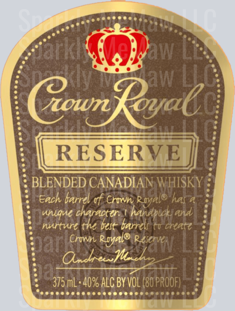 Reserve_Crown Royal UV DTF Decal