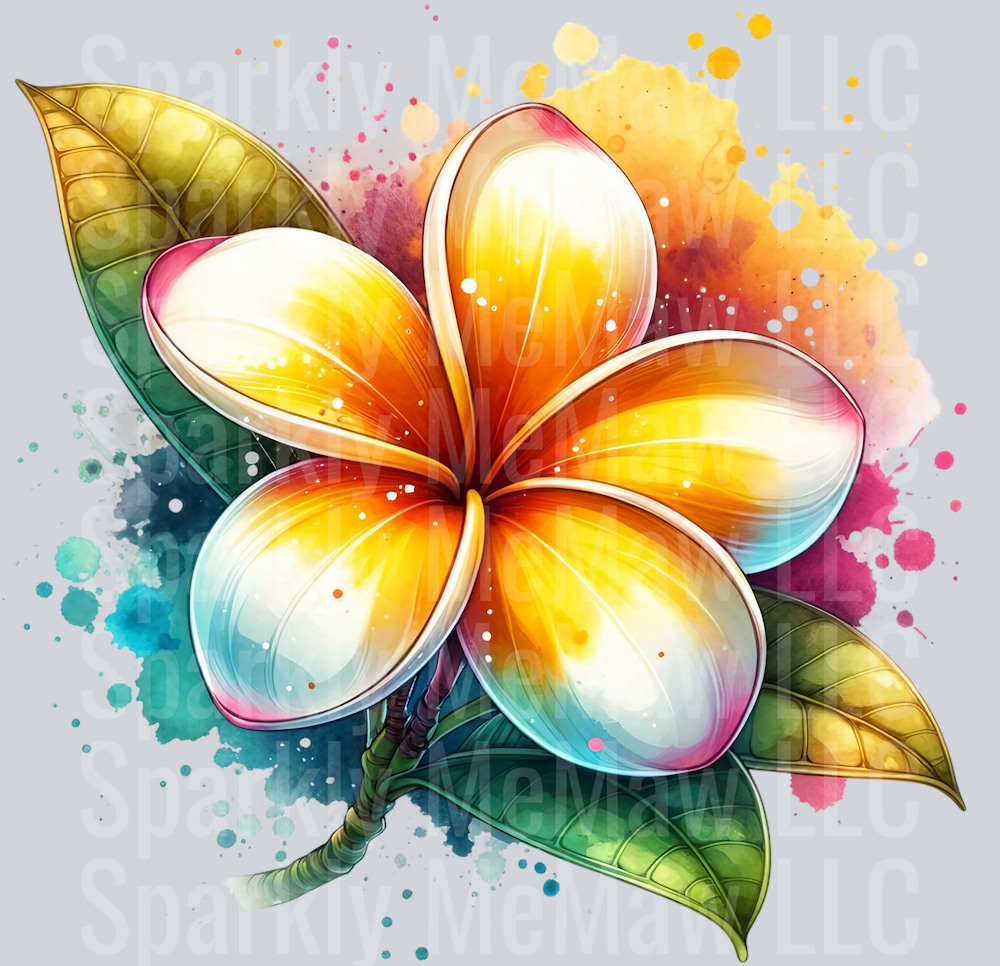 flower 6 Clip Art UV DTF Decal