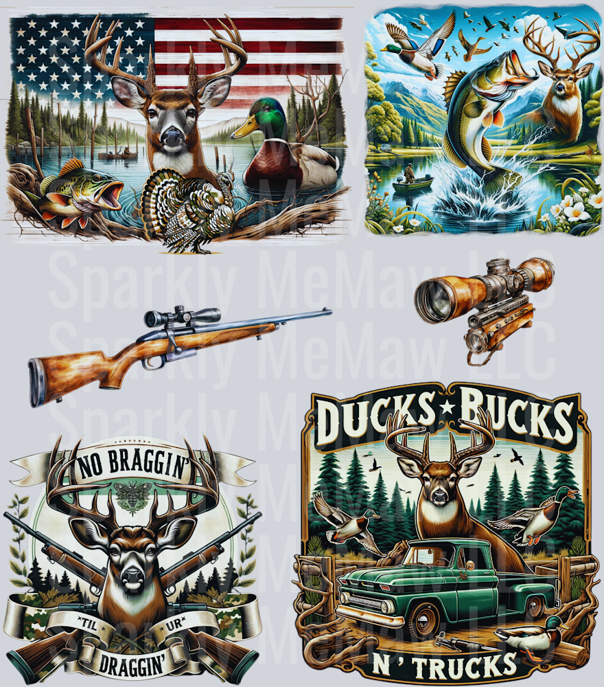 Hunter #2 UV DTF Decal Sticker Sheet