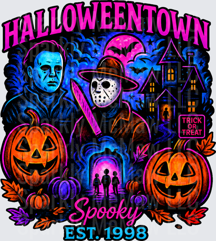 Halloweentown Spooky EST 1998 UV DTF Decal