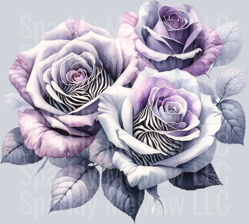 rose 21 Animal Rose UV DTF Clip Art Decal