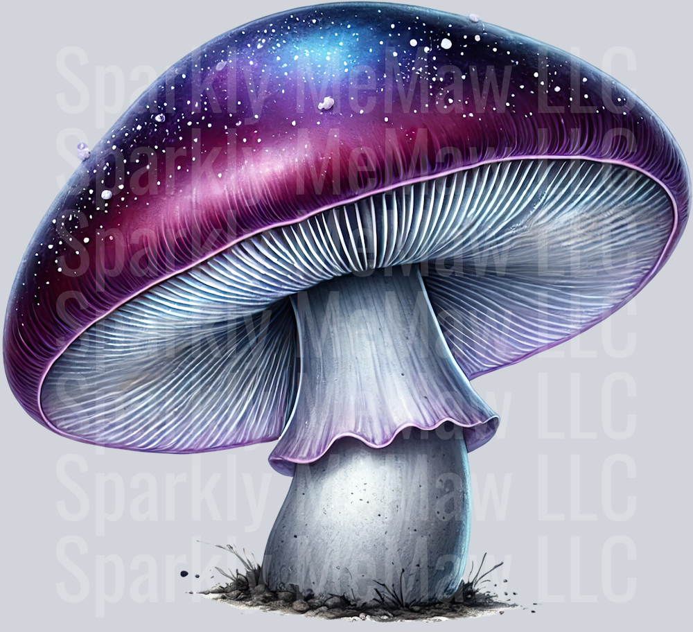 Fantasy Mushroom UV DTF Clipart Decal 9