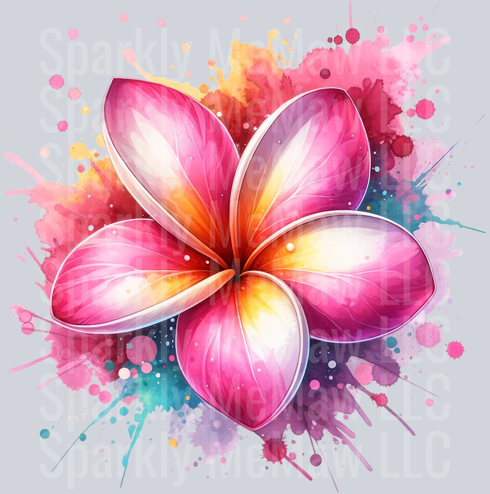 flower 8 Clip Art UV DTF Decal