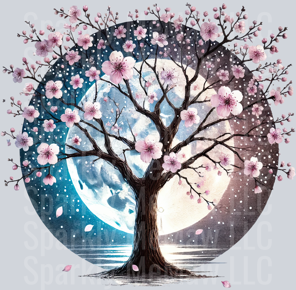 16 Cherry Blossoms set 2 UV DTF Clip Art Decal
