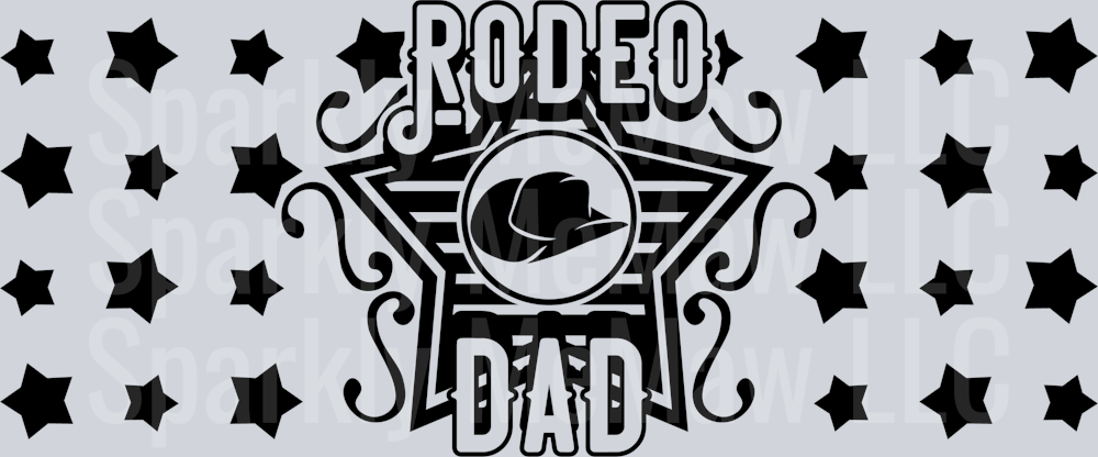 Rodeo Dad 16 oz UV DTF Wrap