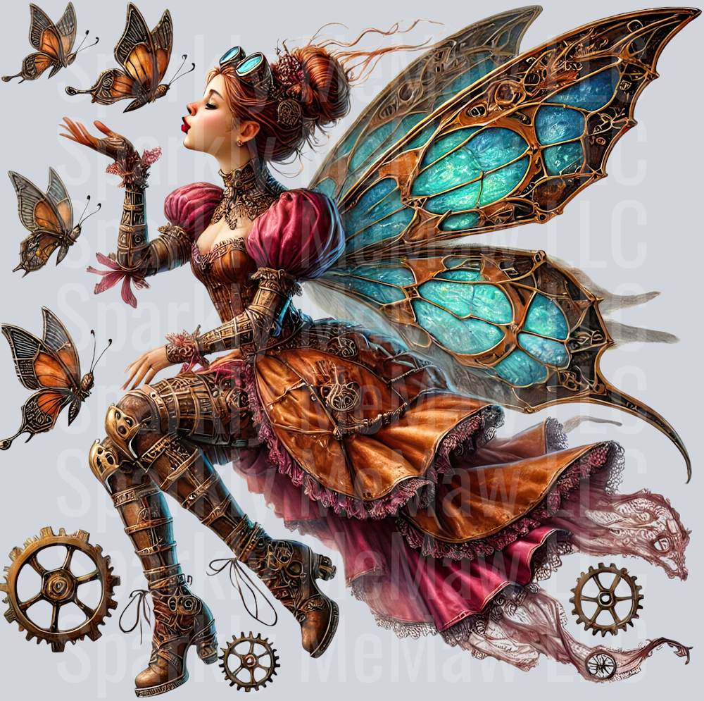 Fairy SteamPunk UV DTF Decal 31