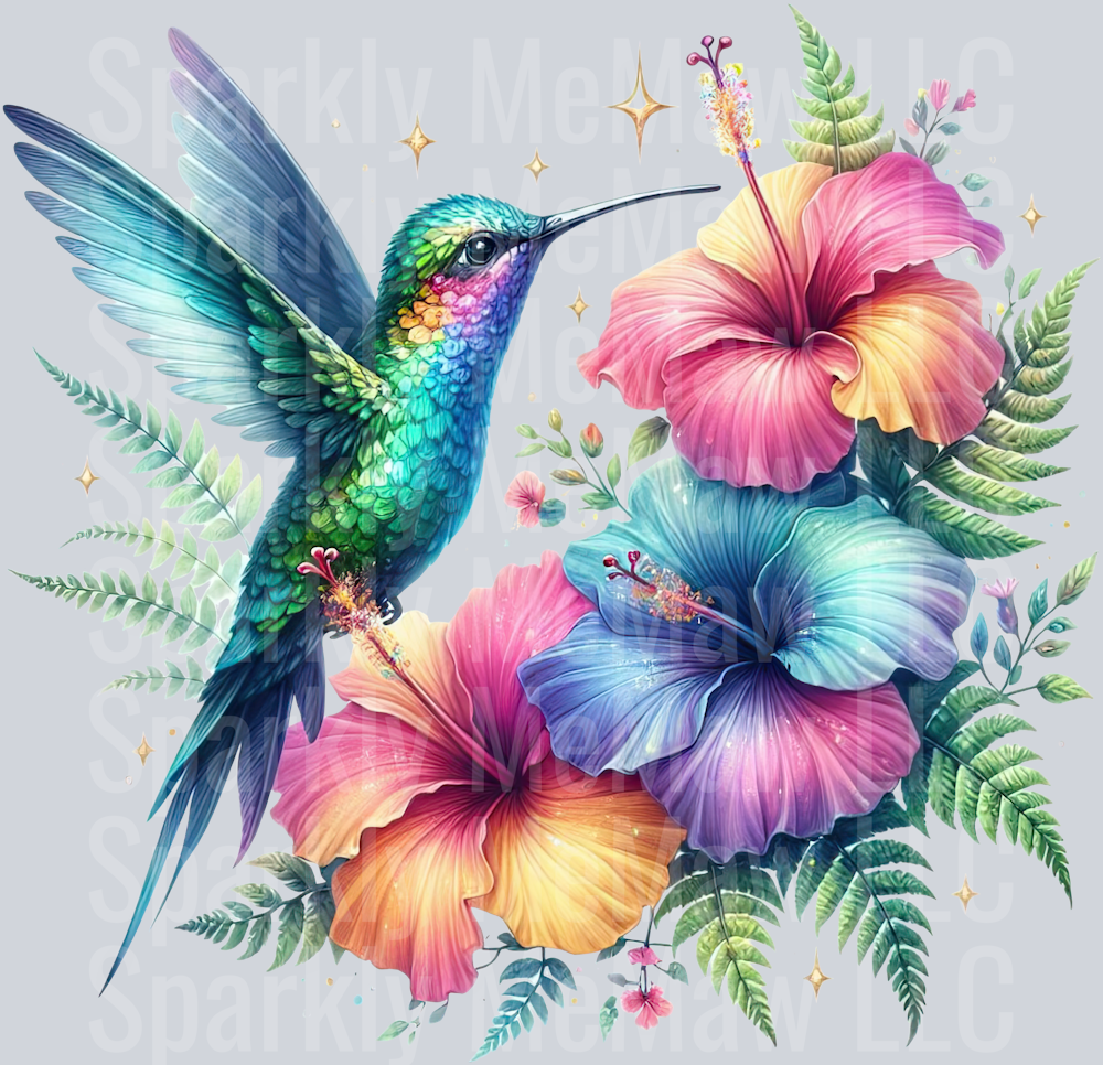 26 Hummingbird Clip Art UV DTF Decal
