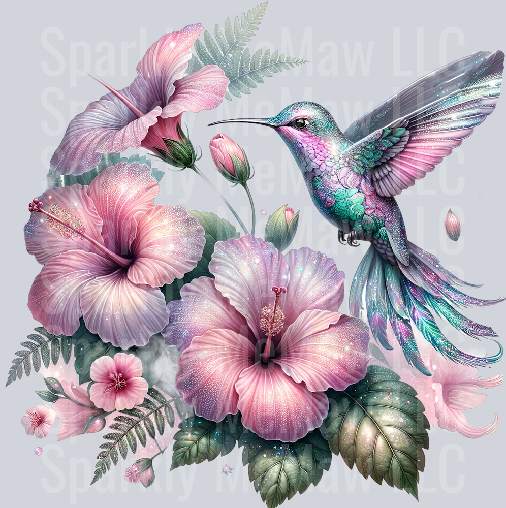 8 Hummingbird Clip Art UV DTF Decal