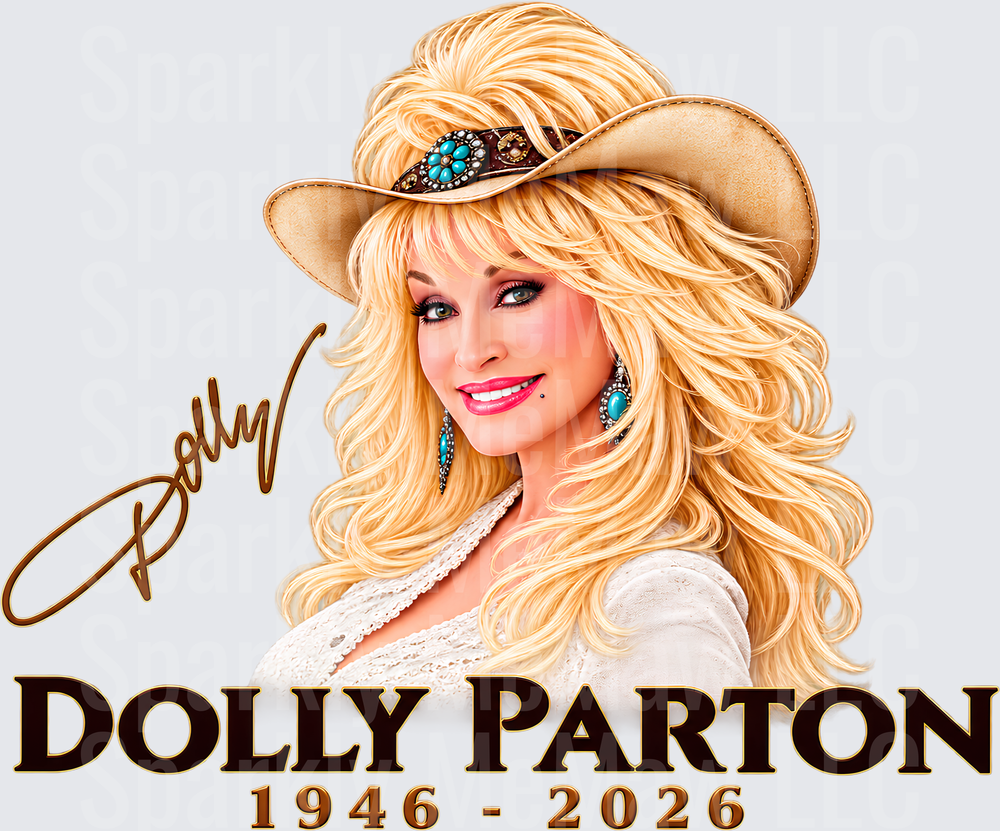 Dolly Parton 1946-2026 Memorial UV DTF Decal