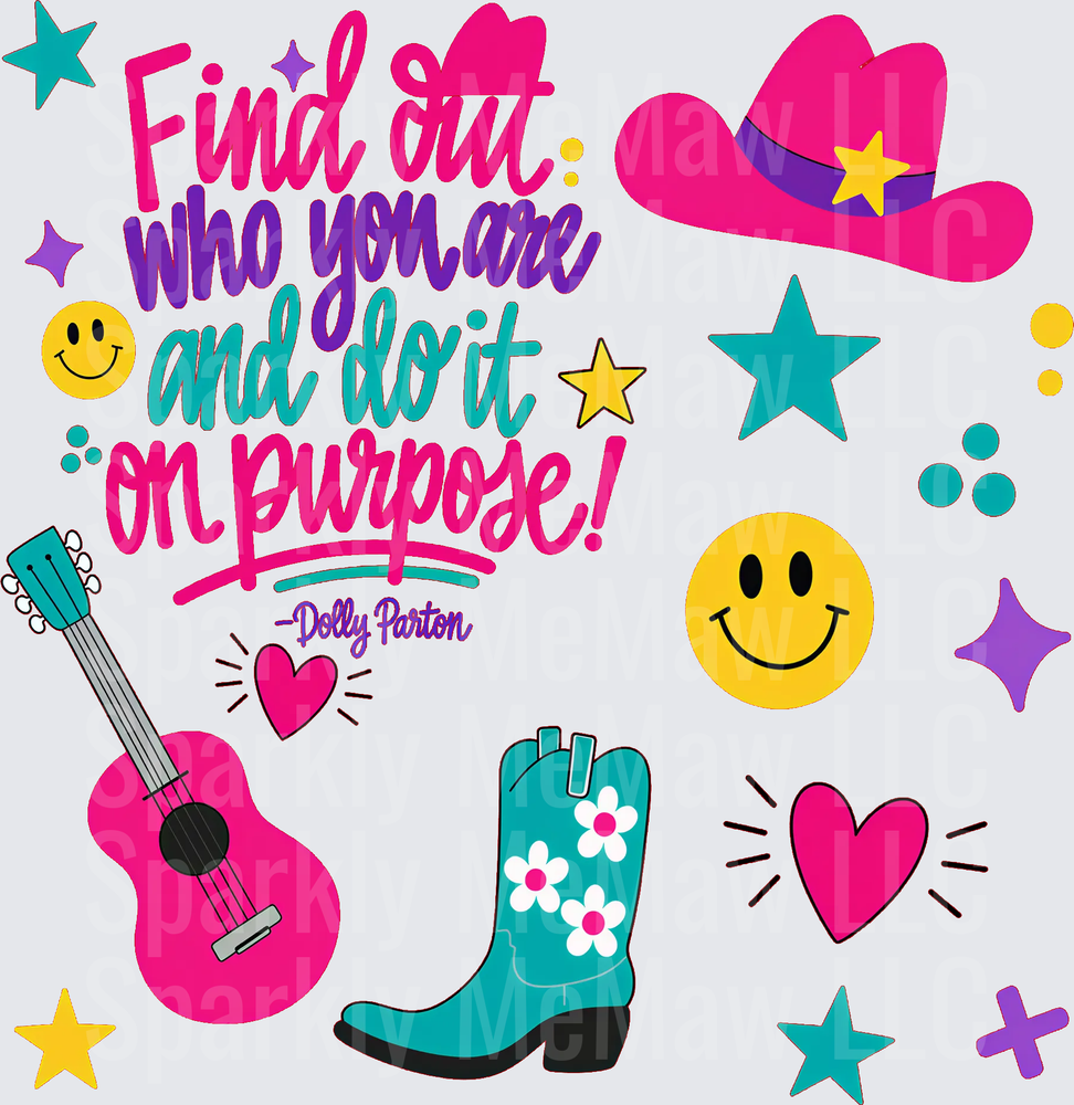 Dolly Parton Quote Cowgirl 10x10 Inch Sheet