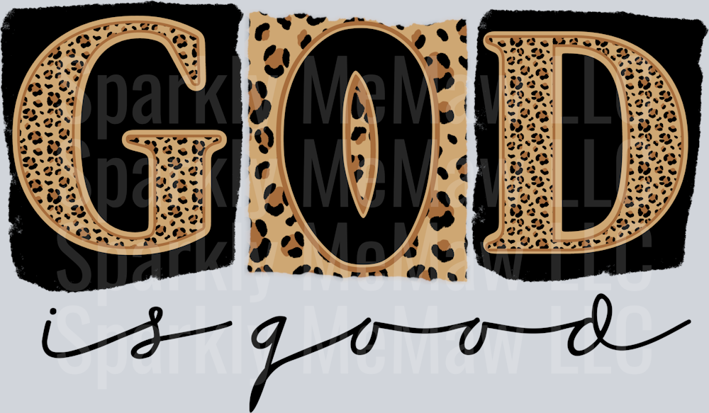 God is good UV DTF Decal