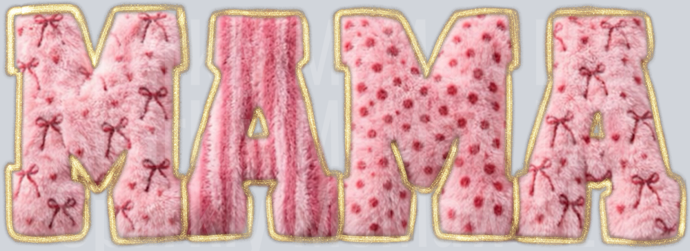 Mama Furry UV DTF Decal (printed in width)
