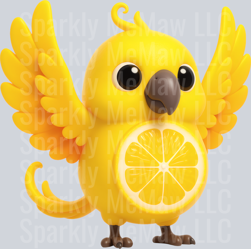 Perochello Lemonchello Brain Rot UV DTF Decal