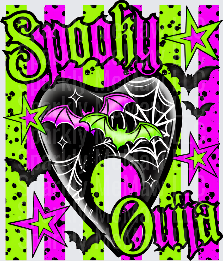 Spooky oijja UV DTF Decal