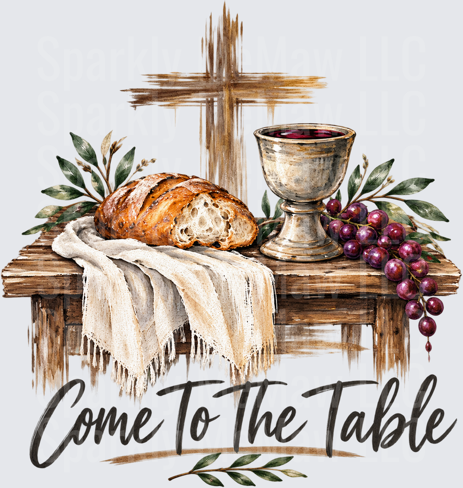Come To The Table UV DTF Decal