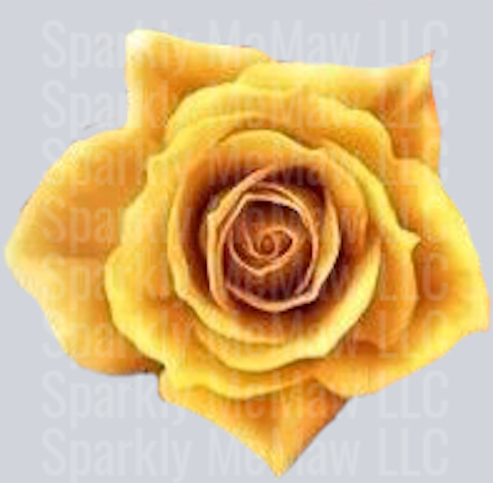 yellowrose10 clip art Decal