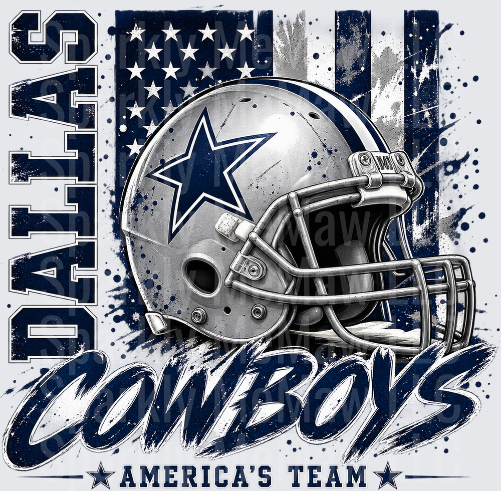 Dallas Cowboys America's Team UV DTF Decal