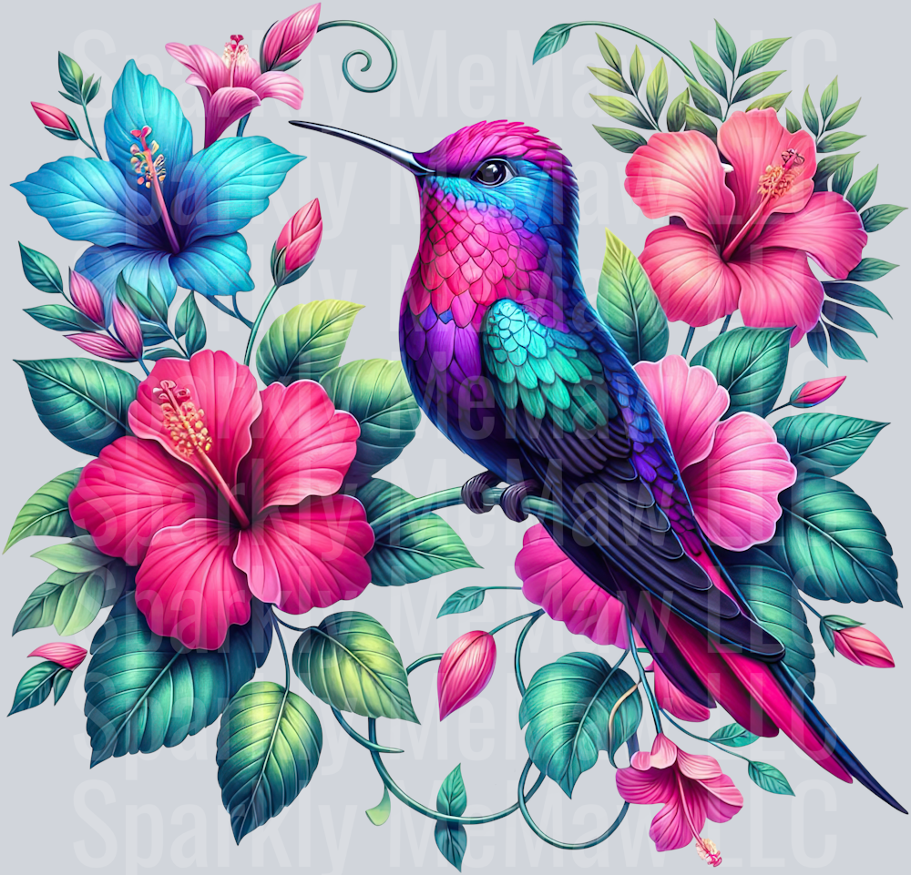 34 Hummingbird Clip Art UV DTF Decal