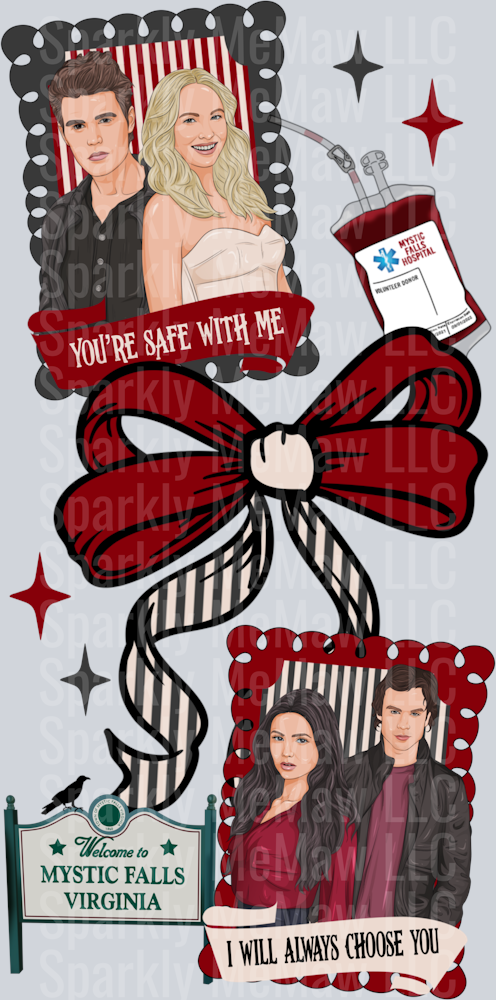 TVD Coquette Collage Sleeve DTF Transfer (sleeve only)