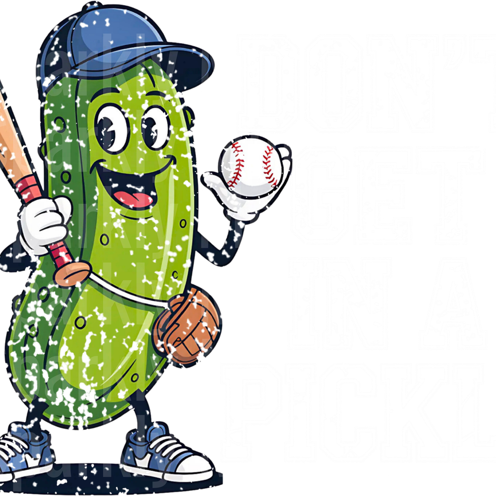 dont get in a pickle white uv dtf decal
