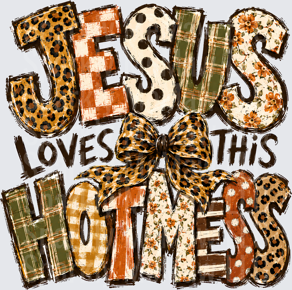 Jesus Loves This Hot Mess is a UV DTF Decal