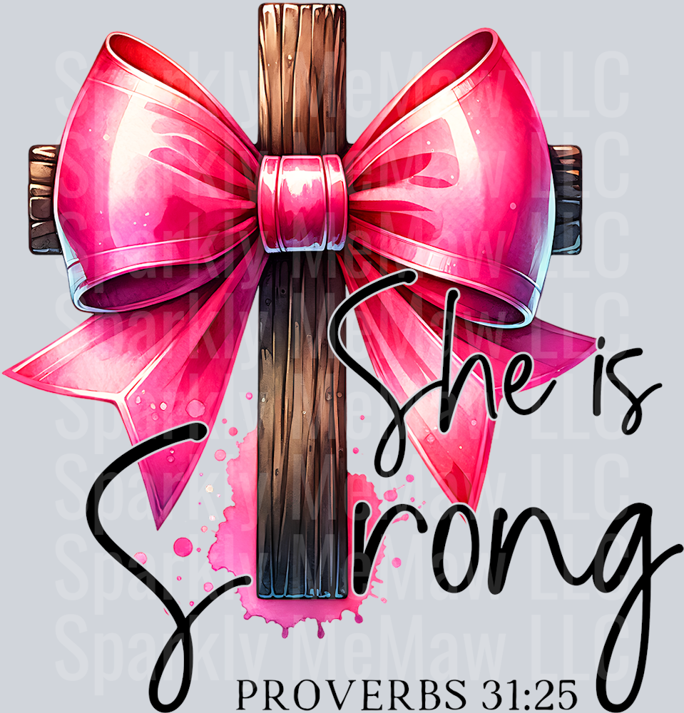 She is Strong Proverbs UV DTF Decal