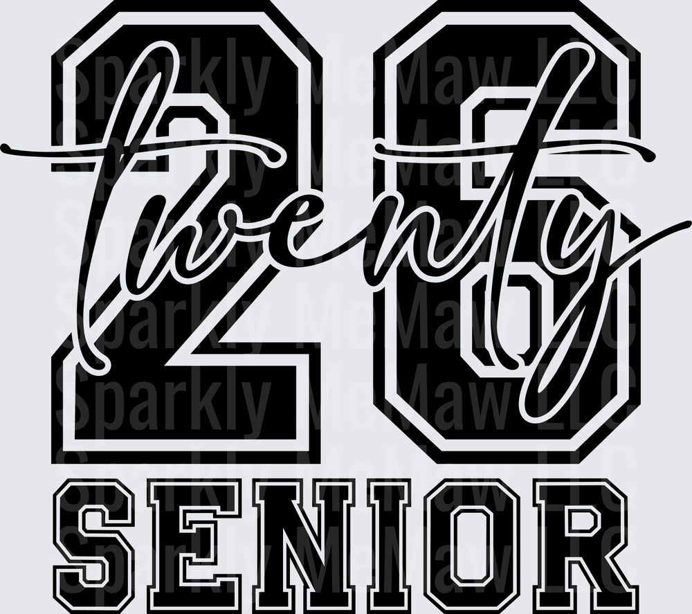 Twenty 20 Senior Class Year Graduation Design