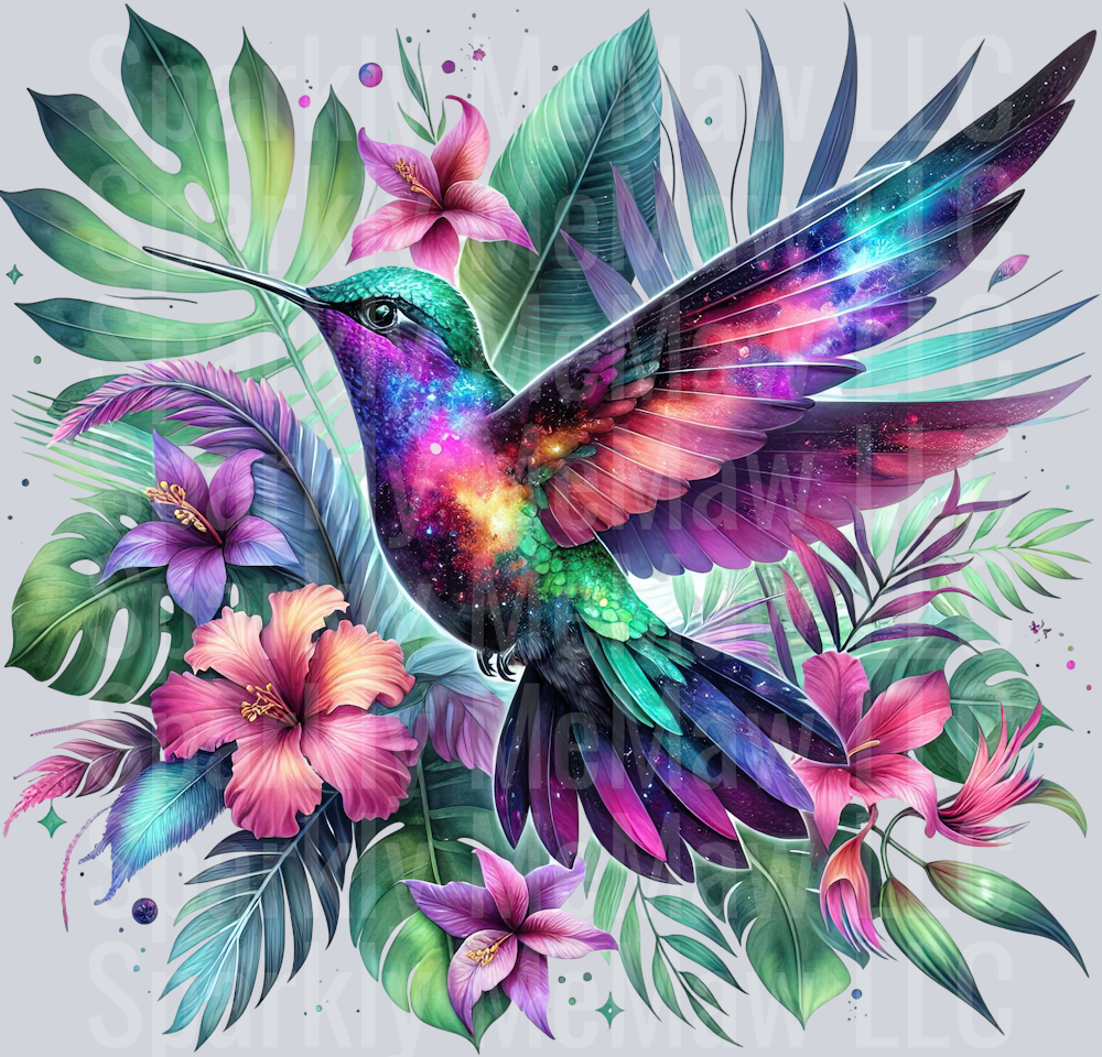 62 Hummingbird Clip Art UV DTF Decal
