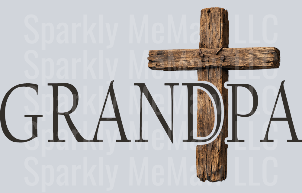 GRANDPA CROSS DTF Transfer (Fabrics)