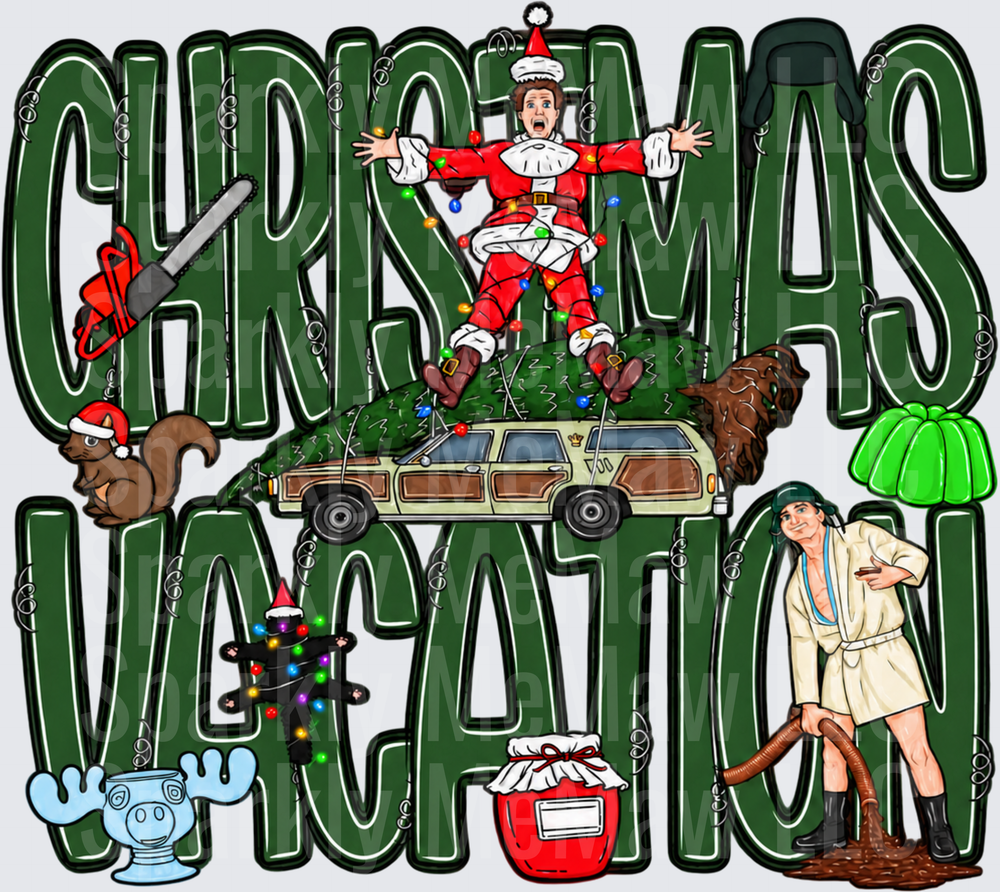 Christmas Vacation Movie Icons UV DTF Decal