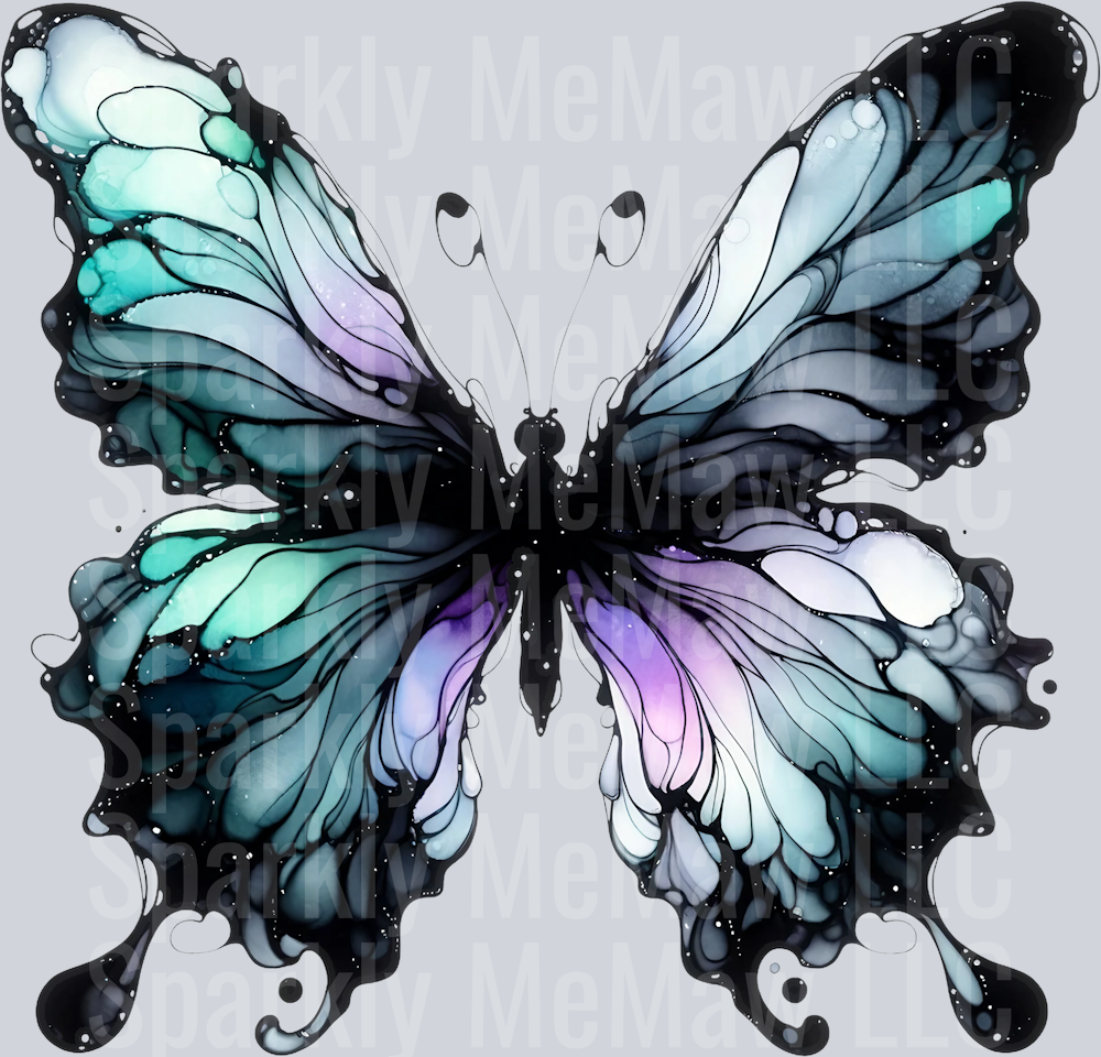 butterfly 1 Clip Art UV DTF Decal