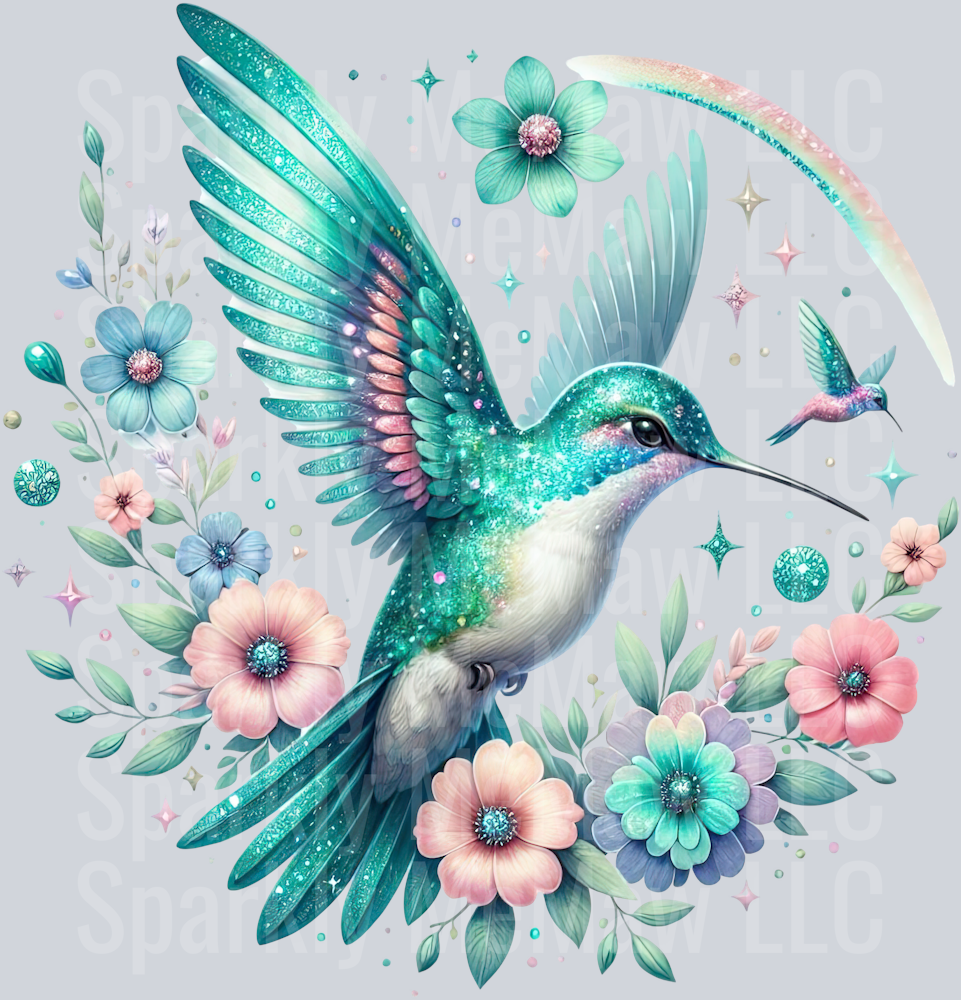 49 Hummingbird Clip Art UV DTF Decal