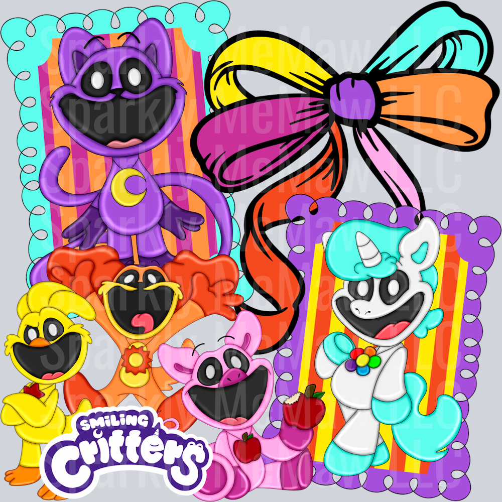 Smiling Critters DTF Transfer