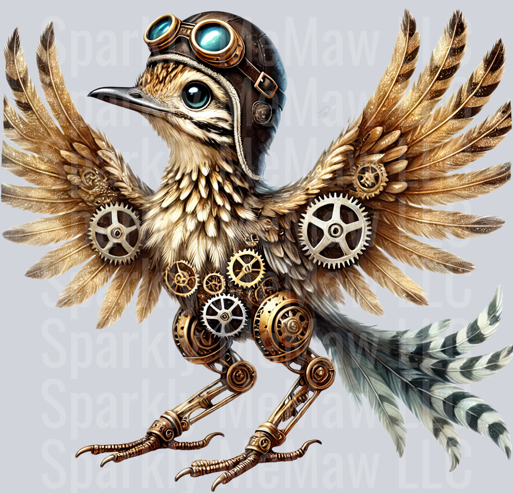 Road Runner SteamPunk UV DTF Decal 26