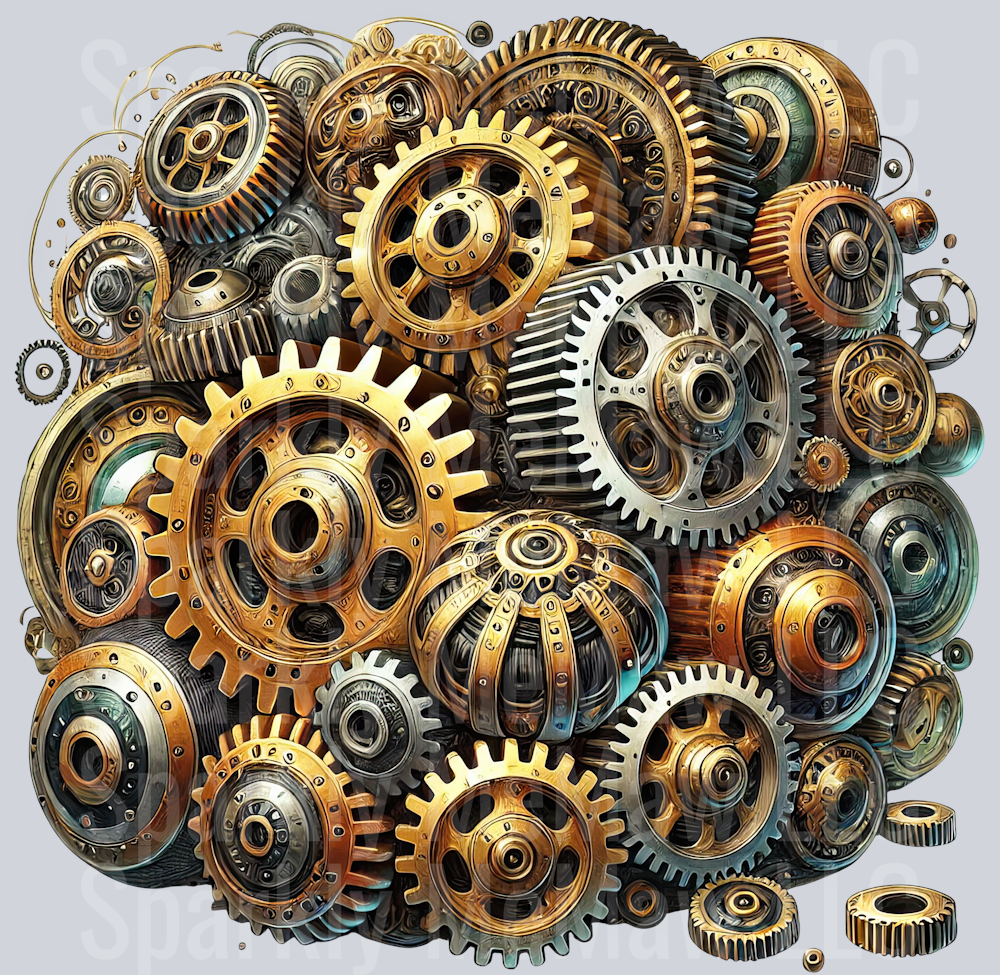 Steampunk Clip Art UV DTF Decal 28