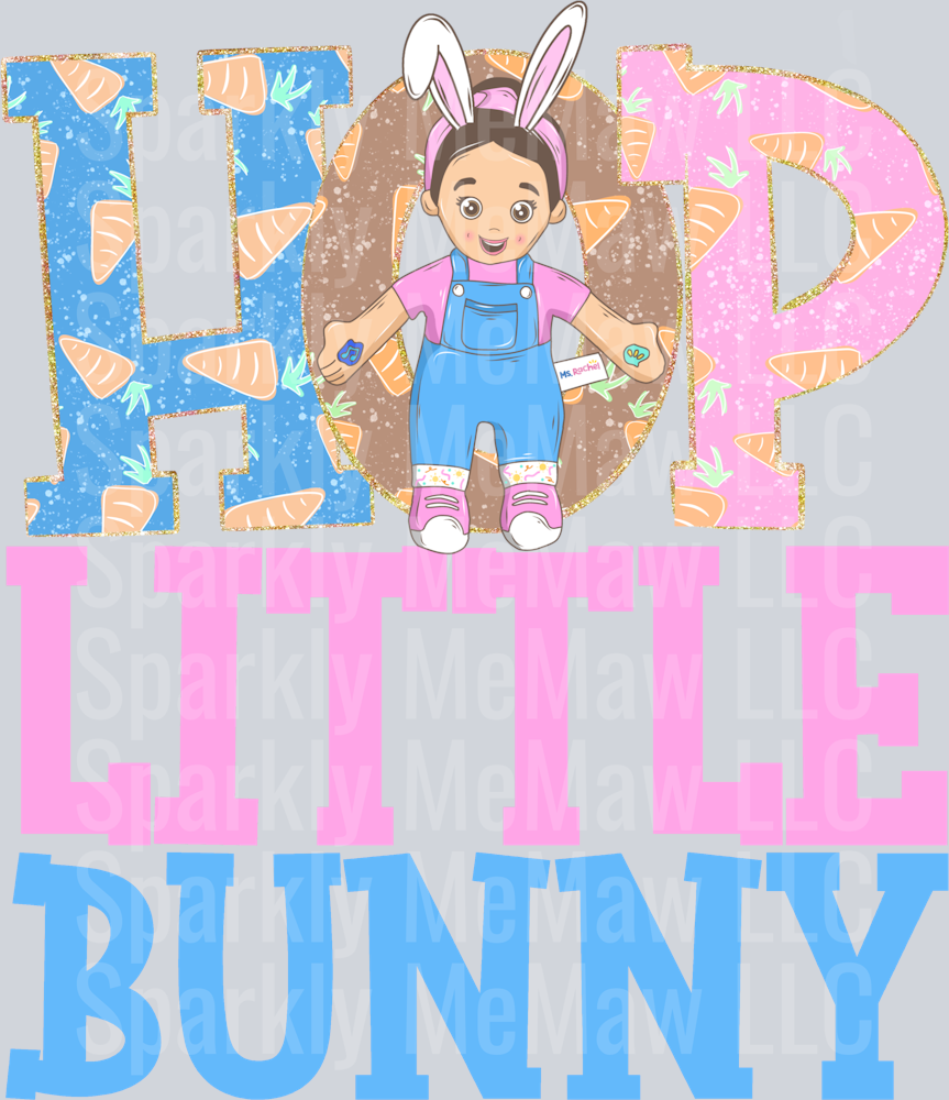 Hop_Little_Bunny UV DTF Decal
