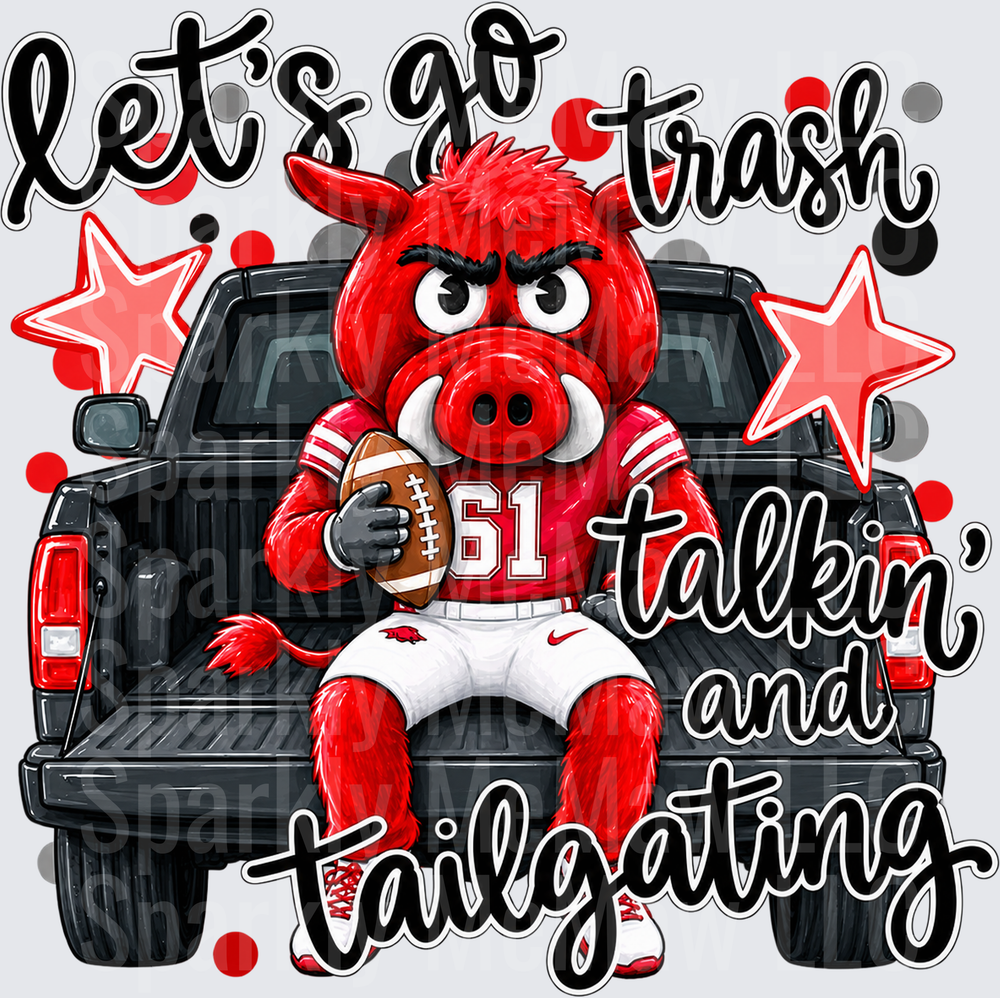 Arkansas Razorbacks Tailgate Hog UV Decal Decal