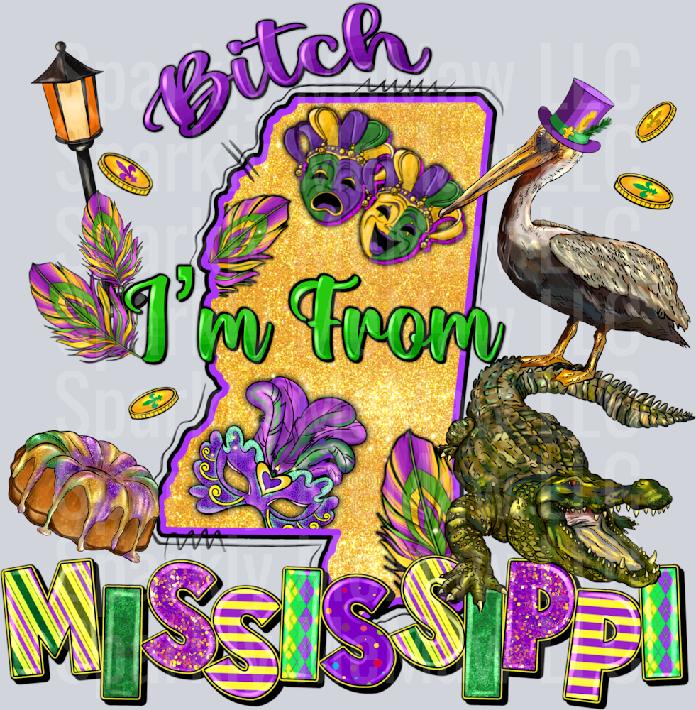 I'm from Mississippi UVDTF Decal