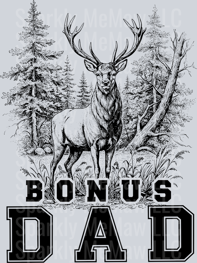 BONUS DAD HUNTING UV DTF Decal