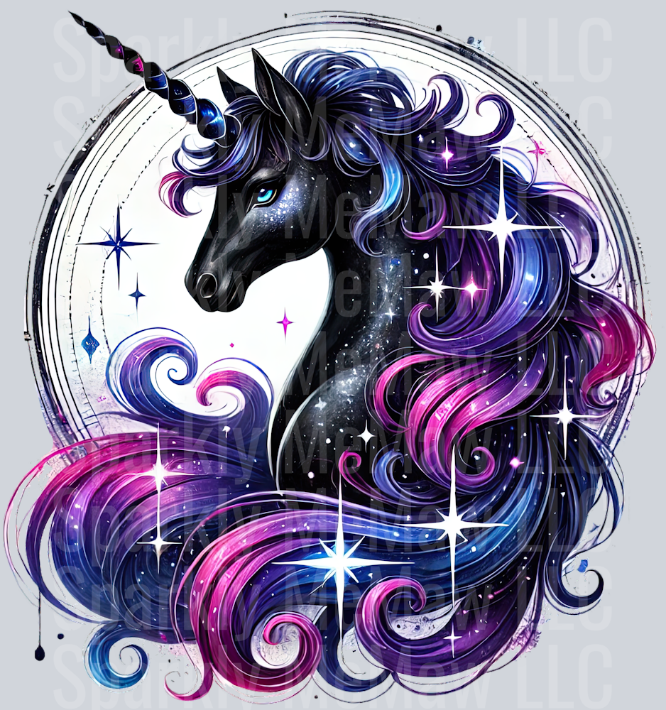 Starry Unicorn ClipArt Decals 18