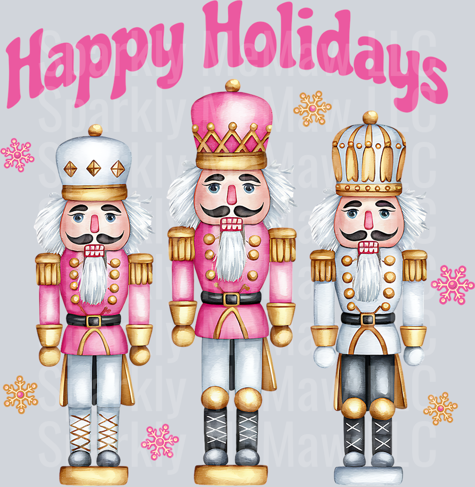 Happy Holidays UV DTF Decal