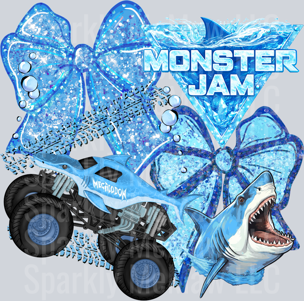 Monster Jam Megladon Bow UV DTF Decal
