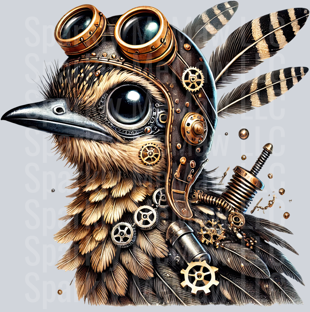 Road Runner SteamPunk UV DTF Decal 42