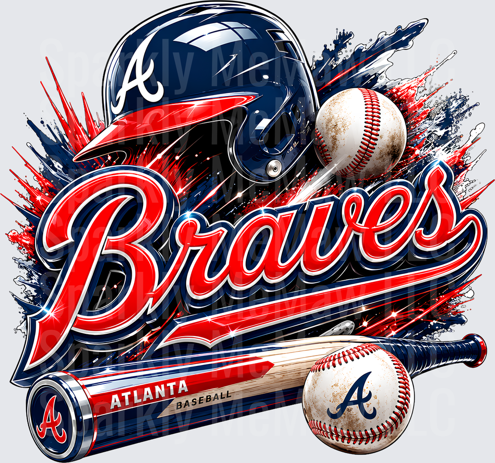 Atlanta Braves Baseball UV DTF Decal