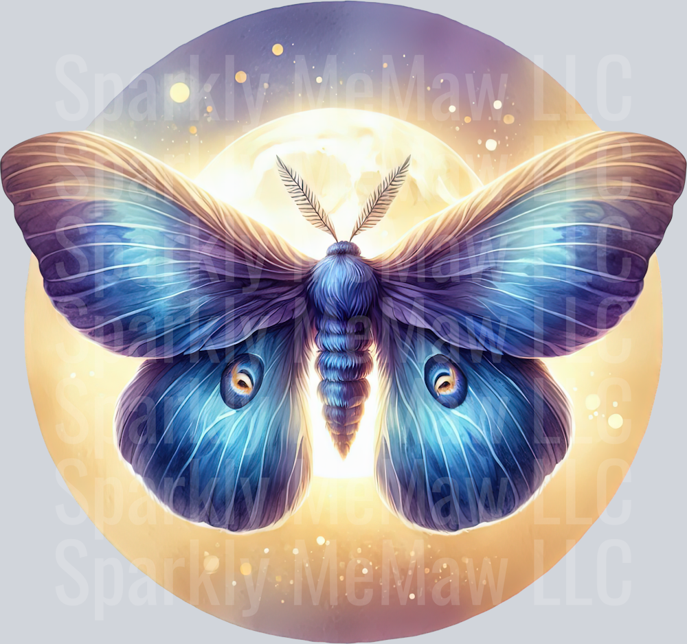 23 Nocturne Moth ClipArt Decal