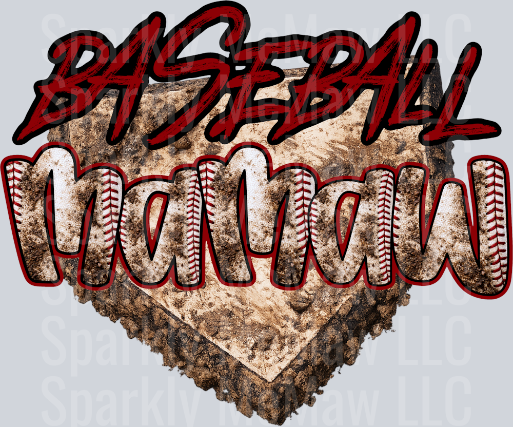 baseball mamaw DTF Transfer