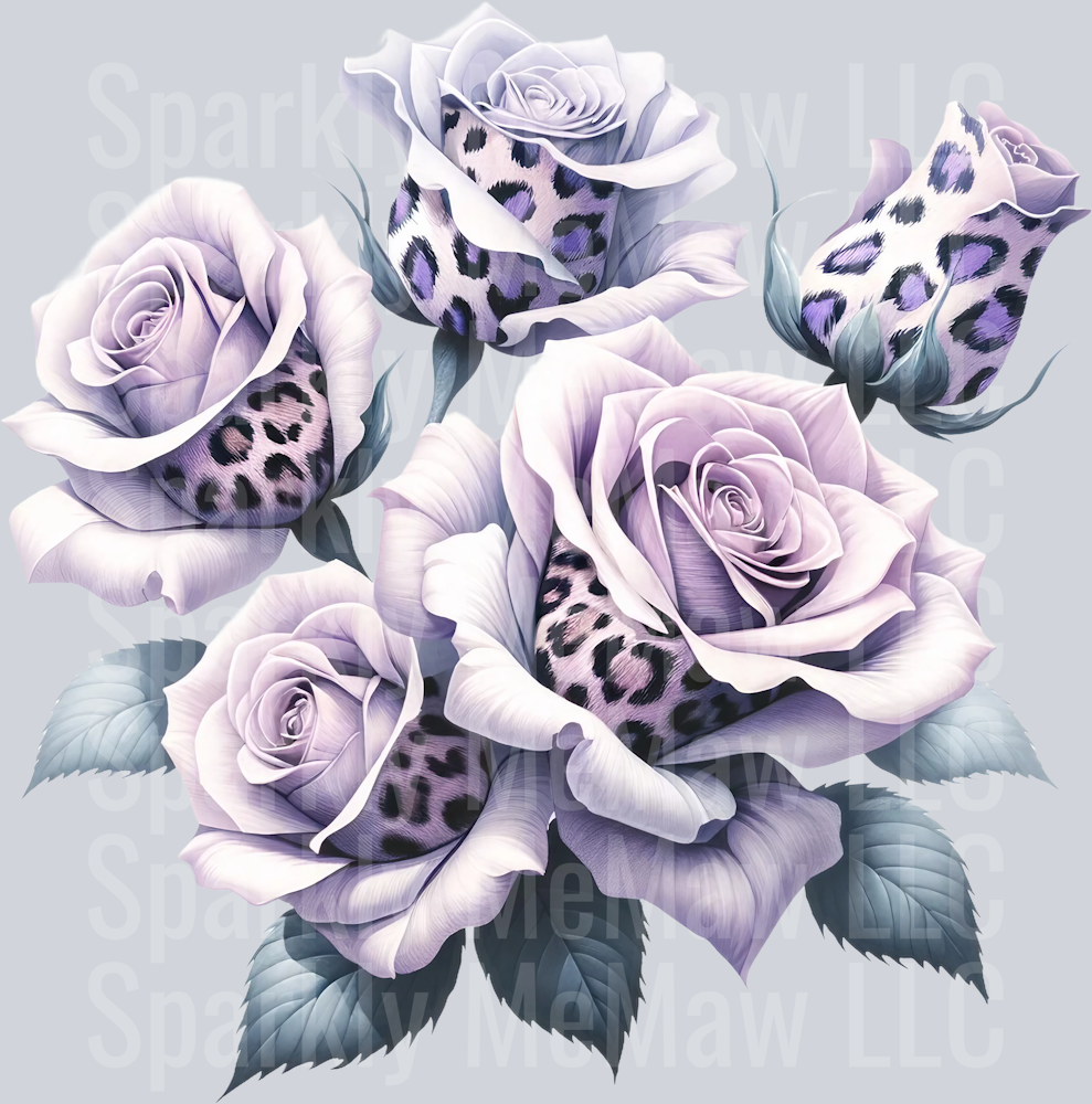 rose 17 Animal Rose UV DTF Clip Art Decal